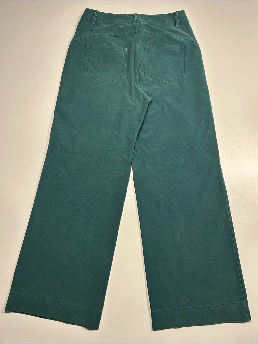 Lululemon City Sleek 5 Pocket Wide Leg High Rise Pants Green Jasper Teal - Picture 2 of 7